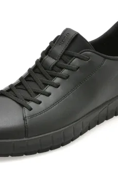 Pantofi sport GEOX negri, U56MAA, din piele ecologica imagine