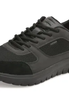 Pantofi sport GEOX negri, U65N4B, din material textil imagine