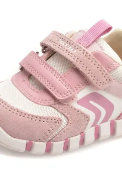 Pantofi sport GEOX roz, B3558C, din material textil si piele naturala imagine