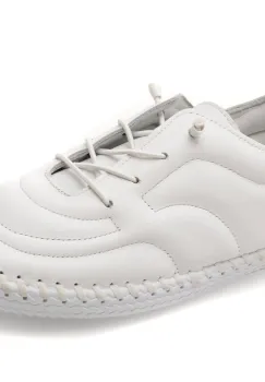 Pantofi sport GOLD DEER albi, 2201620, din piele naturala imagine