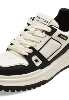 Pantofi sport GRYXX alb-negru, 30880, din piele naturala imagine