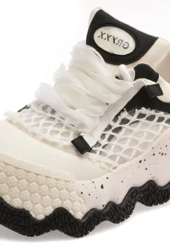 Pantofi sport GRYXX alb-negru, 860, din material textil si piele ecologica imagine