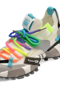 Pantofi sport GRYXX albi, 18159, din material textil imagine