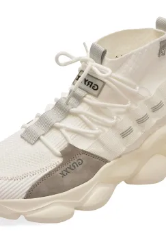 Pantofi sport GRYXX albi, 25344, din material textil imagine
