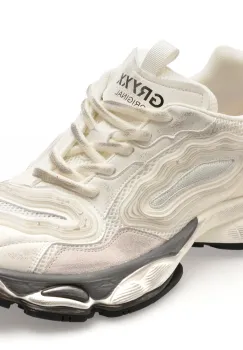 Pantofi sport GRYXX albi, 61030, din material textil imagine