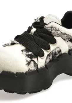 Pantofi sport GRYXX albi, 6891, din material textil si piele naturala imagine