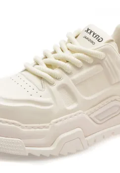 Pantofi sport GRYXX albi, 69083, din piele naturala imagine