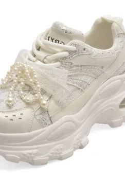 Pantofi sport GRYXX albi, 9682, din piele naturala imagine