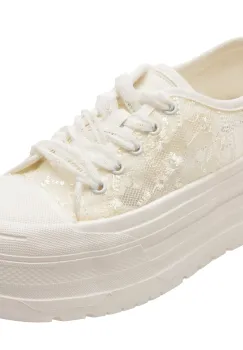 Pantofi sport GRYXX albi, C1190, din material textil imagine