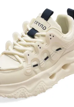 Pantofi sport GRYXX albi, Y2002, din material textil si piele naturala imagine