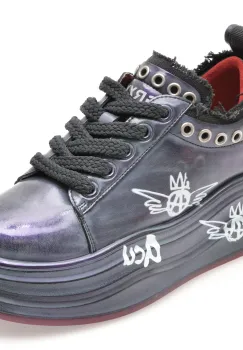 Pantofi sport GRYXX mov, 165, din piele naturala lacuita imagine