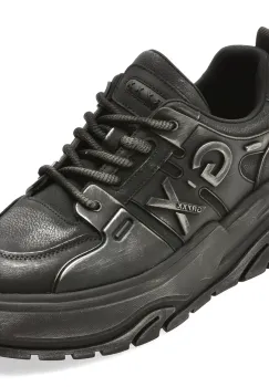 Pantofi sport GRYXX negri, 11028, din piele naturala imagine