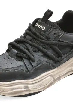 Pantofi sport GRYXX negri, 1288, din piele naturala imagine