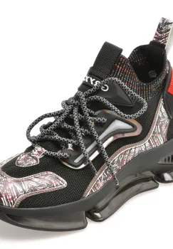 Pantofi sport GRYXX negri, 21018, din material textil imagine