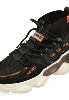 Pantofi sport GRYXX negri, 25344, din material textil imagine