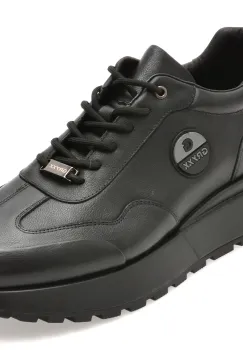 Pantofi sport GRYXX negri, 58211, din piele naturala imagine