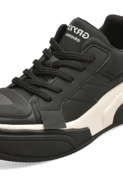 Pantofi sport GRYXX negri, 66608, din piele naturala imagine