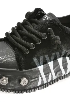 Pantofi sport GRYXX negri, 90713, din piele intoarsa imagine