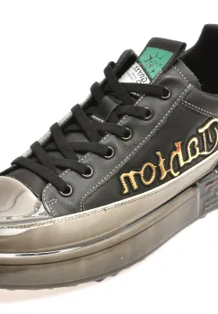 Pantofi sport GRYXX negri, 9697, din piele naturala imagine