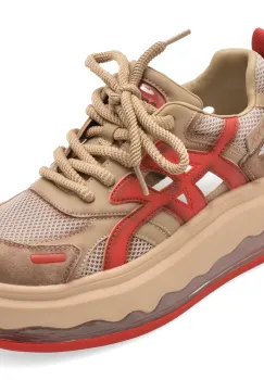 Pantofi sport GRYXX rosii, 5S137, din material textil imagine