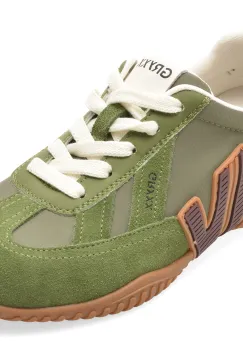 Pantofi sport GRYXX verzi, C61203, din piele intoarsa imagine