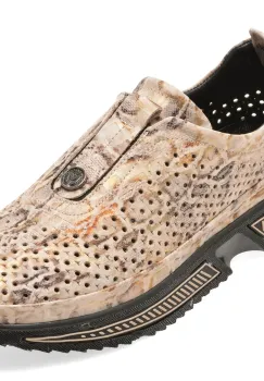 Pantofi sport IMAGE gri, 251YZ77, din piele naturala imagine