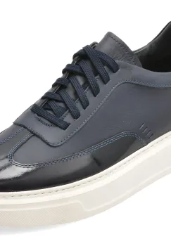 Pantofi sport MARCO BUFFON bleumarin, BF1015, din piele naturala imagine