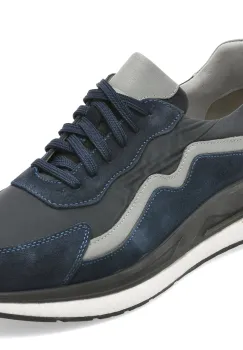 Pantofi sport MARCO BUFFON bleumarin, BF6001, din piele naturala imagine