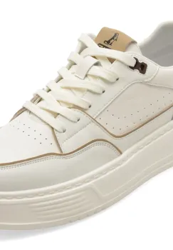 Pantofi sport OTTER albi, SN60005, din piele naturala imagine