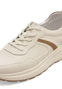 Pantofi sport OTTER albi, V260001, din piele naturala imagine