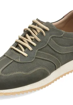 Pantofi sport OTTER gri, G202, din nabuc imagine