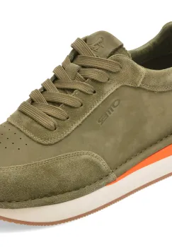 Pantofi sport OTTER kaki, J260001, din piele intoarsa imagine