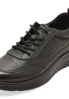 Pantofi sport OTTER negri, 2501, din piele naturala imagine