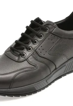 Pantofi sport OTTER negri, ET424, din piele naturala imagine