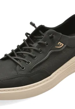 Pantofi sport OTTER negri, T9329, din material textil imagine