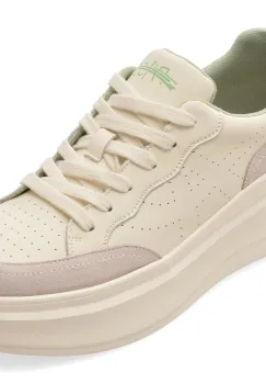 Pantofi sport PASS COLLECTION albi, M960006, din piele naturala imagine