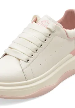 Pantofi sport PASS COLLECTION albi, M960009, din piele naturala imagine