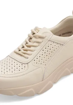 Pantofi sport PASS COLLECTION bej, J860008, din piele naturala imagine