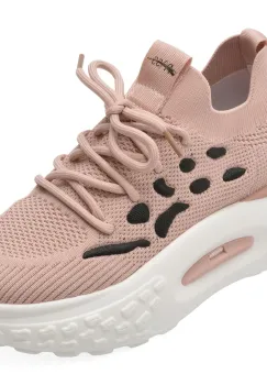 Pantofi sport PASS COLLECTION roz, SL60007, din material textil imagine