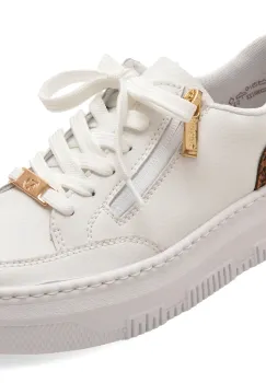 Pantofi sport RIEKER albi, M1900, din piele naturala imagine