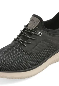 Pantofi sport RIEKER negri, B9651, din material textil imagine