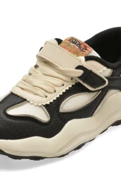 Pantofi sport SELECTION KIDS alb-negru, W313, din material textil imagine
