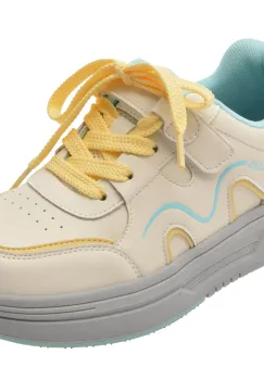 Pantofi sport SELECTION KIDS albi, 2553, din piele naturala imagine