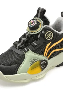 Pantofi sport SELECTION KIDS negri, 25839, din piele ecologica imagine