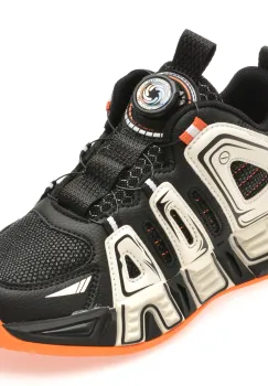 Pantofi sport SELECTION KIDS negri, 25840, din piele ecologica imagine