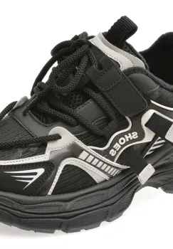 Pantofi sport SELECTION KIDS negri, 532208, din piele ecologica imagine