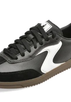 Pantofi sport SKECHERS alb-negru, HOTSHOT, din piele naturala imagine