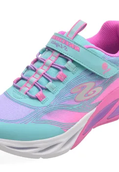 Pantofi sport SKECHERS albastri, COSMIC GLOW, din material textil imagine