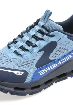 Pantofi sport SKECHERS albastri, GLIDE-STEP PLUS, din material textil imagine