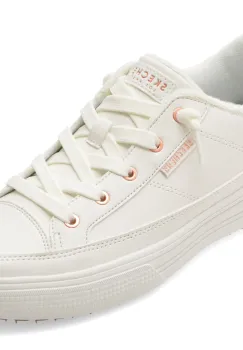 Pantofi sport SKECHERS albi, 177189, din piele ecologica imagine